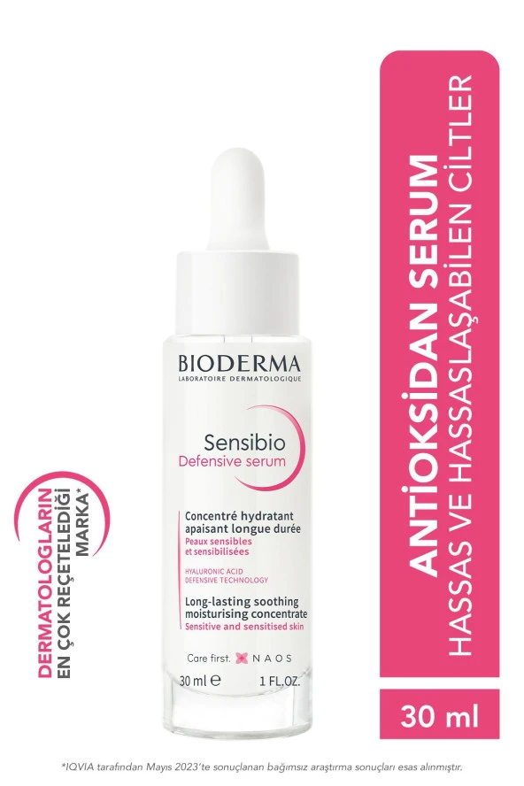 BİODERMA Sensibio Defensive Hassas Ciltler Kırışıklık, Yaşlanma Karşıtı Nemlendirici Antioksidan Serum 30 ml