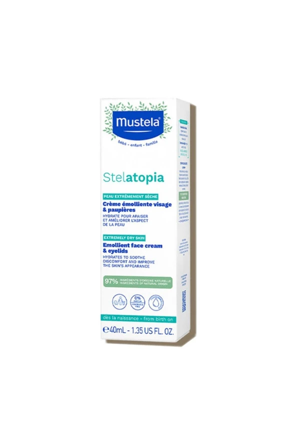 MUSTELA Stelatopia Emollient Face Cream Yüz Kremi 40 Ml