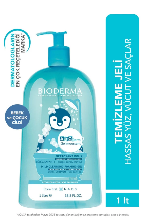 BİODERMA Abcderm Foaming Gel 1 Lt