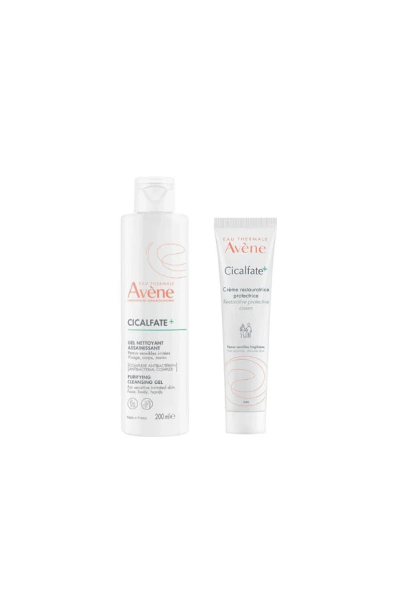 AVENE Cicalfate Gel Nettoyant+Cicalfate Restorative Protective Cream 40 ml