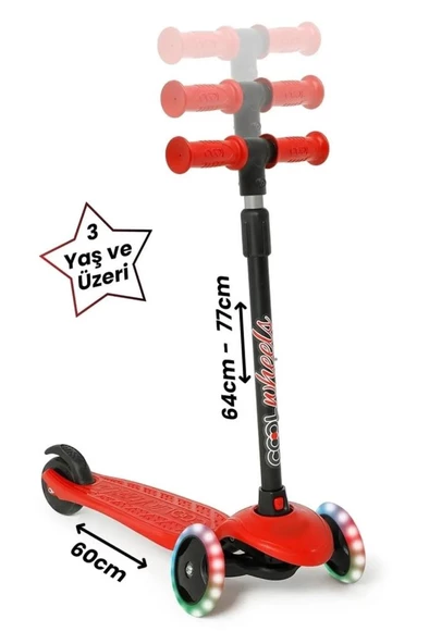 COOL WHEELS STAR IŞIKLI SCOOTER 3-5 YAŞ - 2