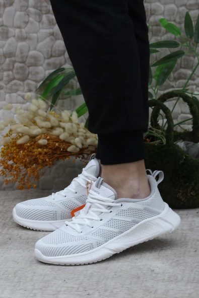 Kinetix Lıster TX 4FX Beyaz Gri X-SOFT Yumuşak Taban Sneaker Erkek Ayakkabı - Resim 3
