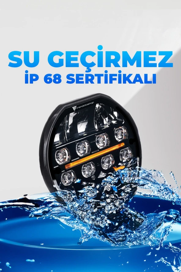 Lunox Dual Colour Cree Angel Led 200W Turuncu Beyaz DRL Mercek Far - 3