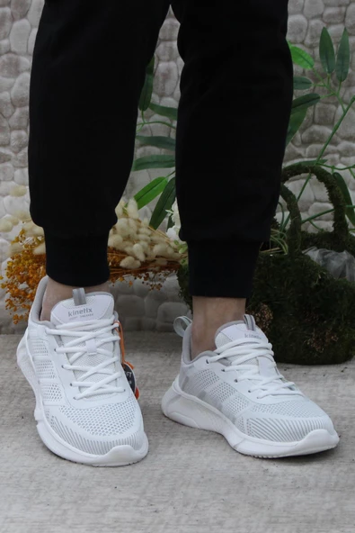 Kinetix Lıster TX 4FX Beyaz Gri X-SOFT Yumuşak Taban Sneaker Erkek Ayakkabı - Resim 2