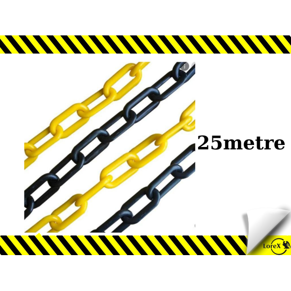 LOREX Plastik Trafik Zinciri  25 metre