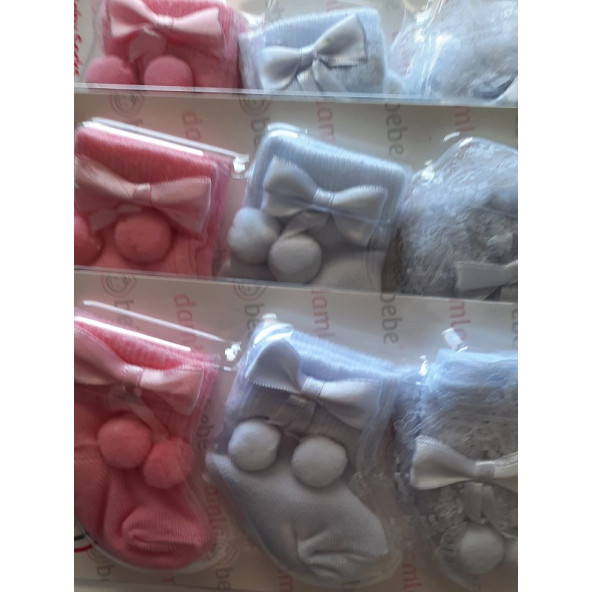 Damla Bebe Üçlü Çorap Kız Çokuklar