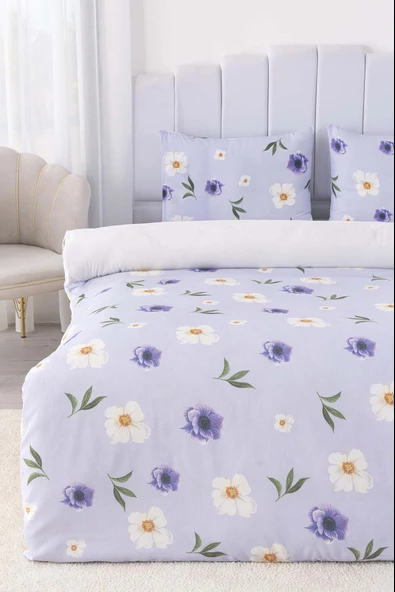 Rivaİstanbul Kır Çiçekleri Tek Kişilik Nevresim Takımı - Resim 4