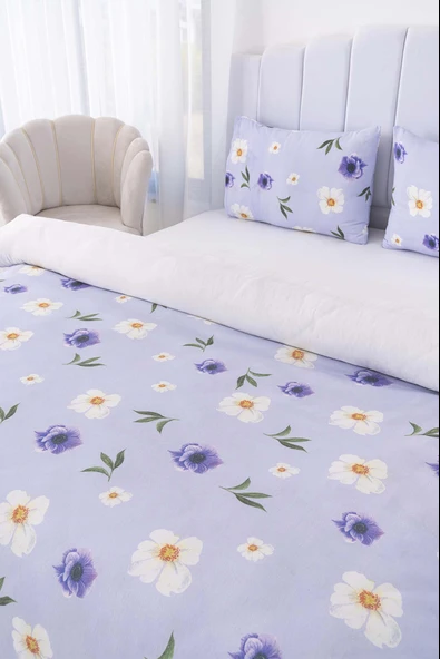 Rivaİstanbul Kır Çiçekleri Tek Kişilik Nevresim Takımı - Resim 3