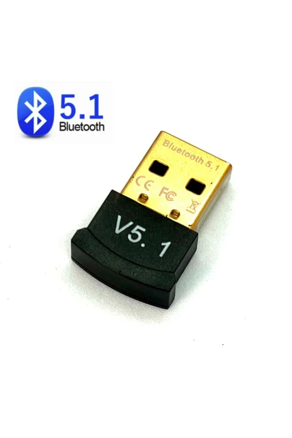 Bluetooth 5.1 Doungle V5.1 USB Bluetooth Adaptörü Alıcı Verici Mini Kablosuz Bluetooth Dongle