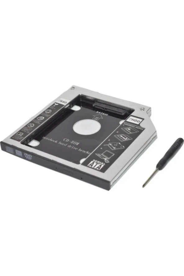 Sata 9.5 mm Ssd Harddisk Kutusu Kızak 9.5mm Caddy - Resim 2