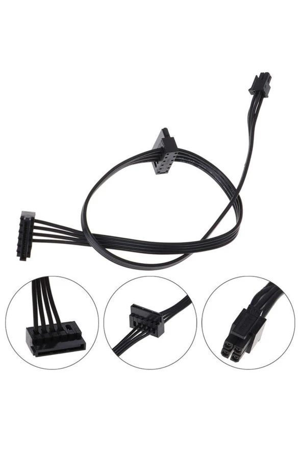 Mini 4 Pin Sata Kablo Mini 4 Pin 2x Sata Ssd Power Supply Anakart Hdd Güç Kablosu Lenovo - 1