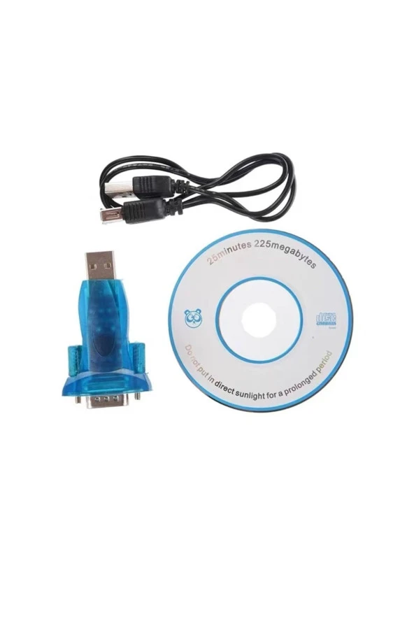 USB 2.0 to RS232 Serial Port DB9 9 Pin Erkek Dönüştürücü Adaptör - 4