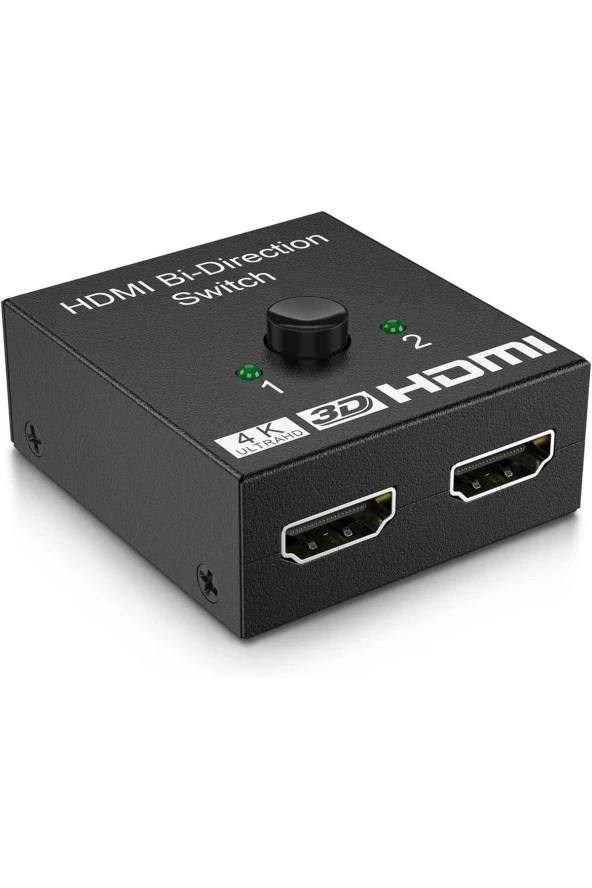 Çift Yönlü HDMI Switch HDMI Değiştirici 2'si 1 Arada HDMI Ayırıcı Hdmi Seçici 2x1 1x2 Giriş Çıkışı - 3