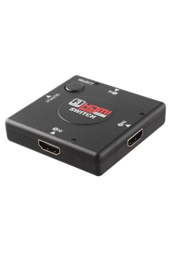 3 Port Hdmi Switch Hdmı Seçici 3 Giriş 1 Çıkış Hdmi Çoğaltıcı Hd1080p ürün görseli 1