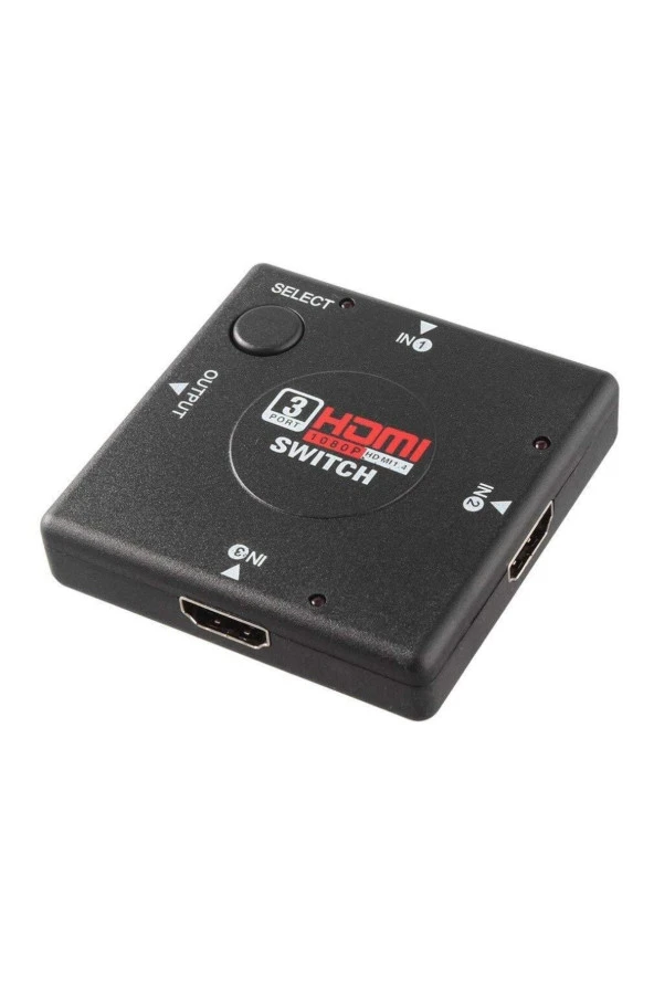 3 Port Hdmi Switch Hdmı Seçici 3 Giriş 1 Çıkış Hdmi Çoğaltıcı Hd1080p - Resim 2