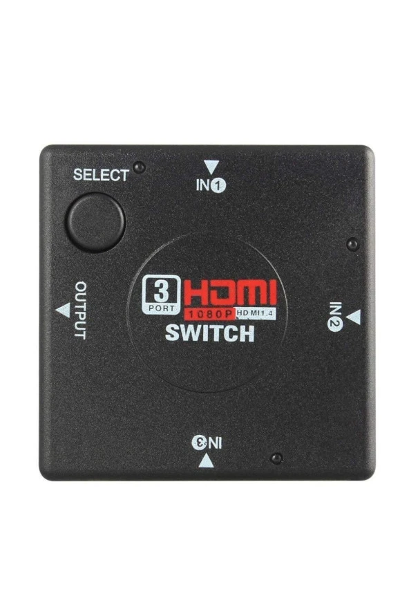 3 Port Hdmi Switch Hdmı Seçici 3 Giriş 1 Çıkış Hdmi Çoğaltıcı Hd1080p - Resim 3