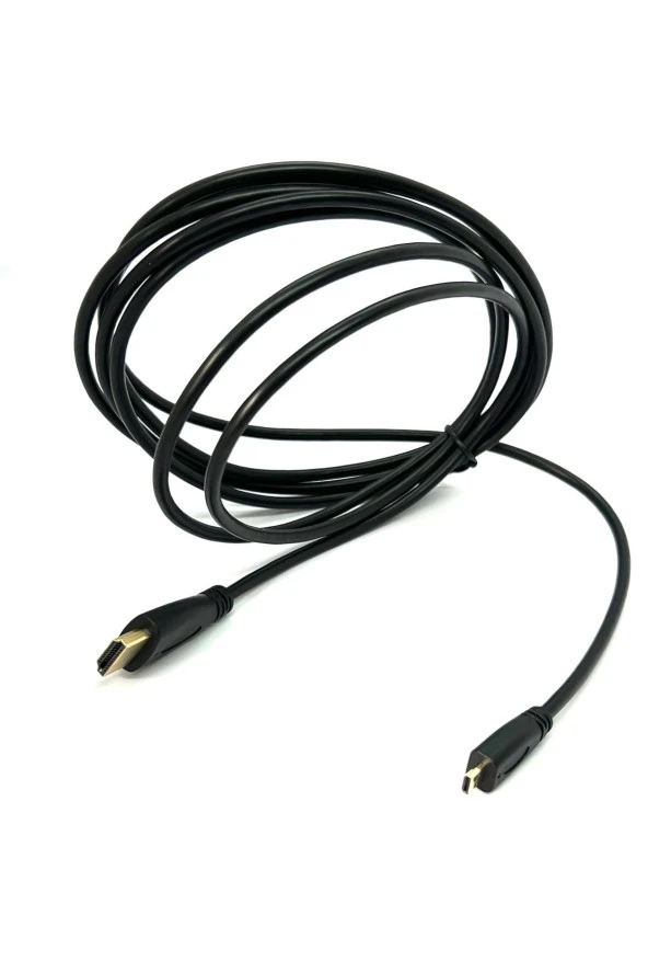 3 Metre Mikro Hdmi Kablo Slim Micro Hdmi To Hdmi Kablo 3m Micro HDMI - HDMI Erkek - Erkek Kablo