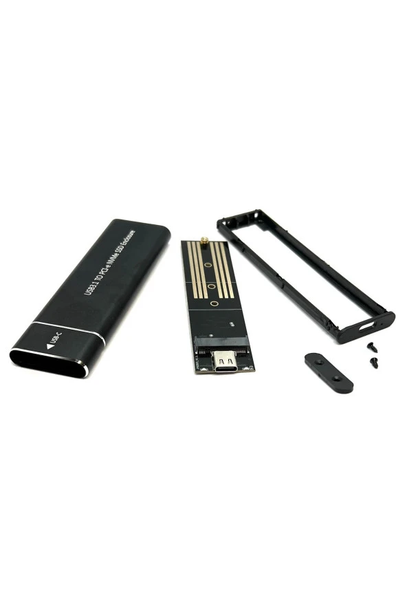 Usb Nvme Kutu NVME M.2 to Type-C USB3.1 10Gbps Aluminyum External 2280 2260 2242 2230 PCI-E M2 NVME - 4