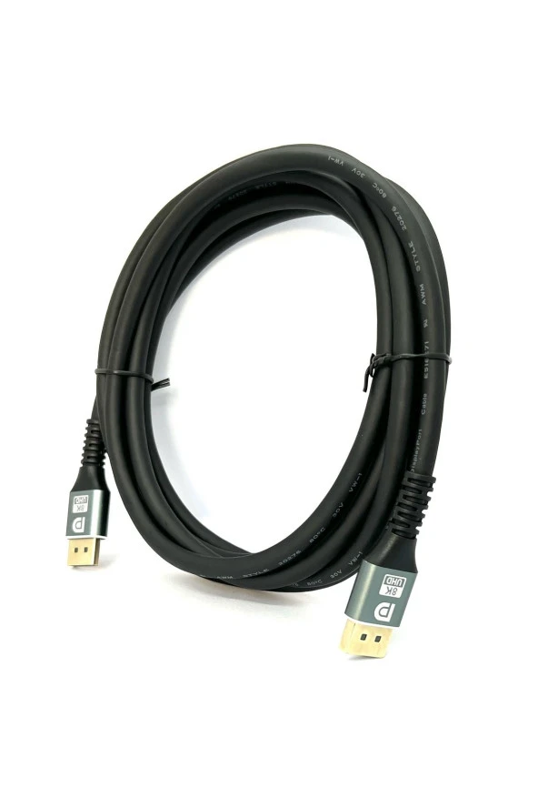 3 Metre 8k Displayport Kablo 1.4v 8k@60hz Display Port To Display Port Cable 4k144hz/2k165hz/ 240hz - Resim 2