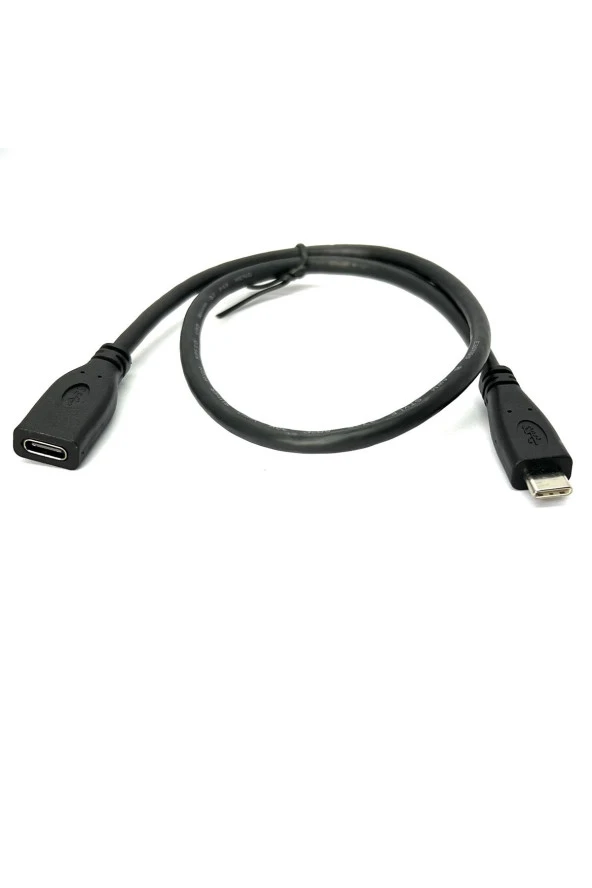 50cm Type C Uzatma Kablosu 0.5m Dişi Erkek USB Type C Extension Cable Usbc 3.1 Gen2 - Resim 2
