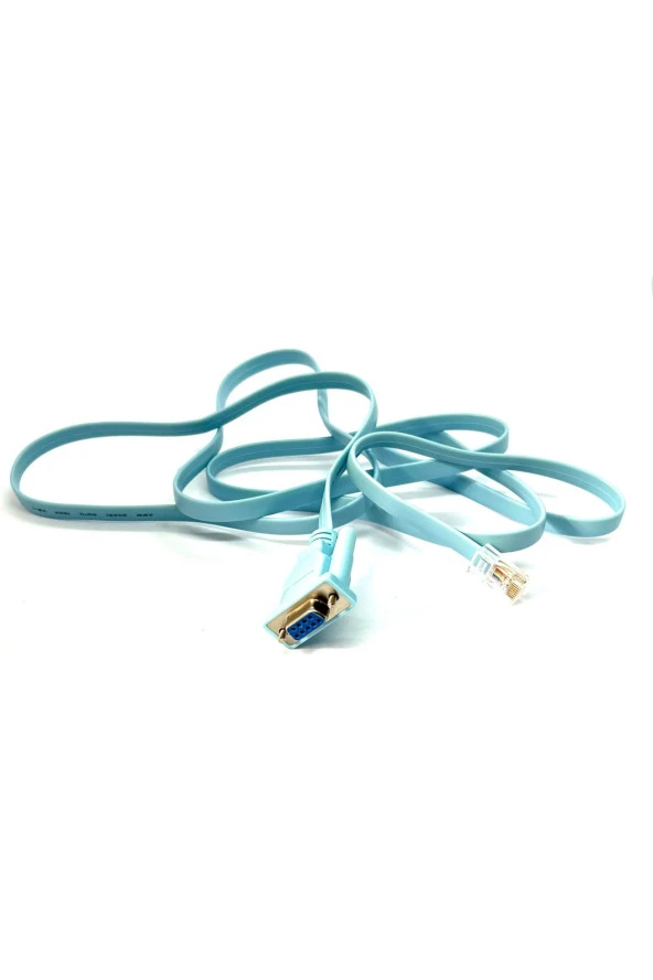 RJ45 - DB9 Konsol Kablosu RS232 - RJ45 Kablo Usb Seri Bağlantı Noktası Cisco Router Switch Uyumlu - 3