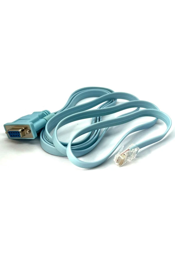 RJ45 - DB9 Konsol Kablosu RS232 - RJ45 Kablo Usb Seri Bağlantı Noktası Cisco Router Switch Uyumlu - 4