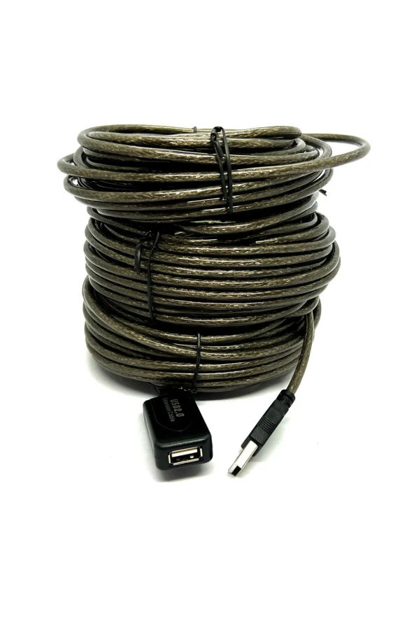 30 Metre Usb Uzatma Kablosu 30M Extension Cable Güçlendirilmiş Usb Uzatma Dişi Erkek Usb Kablo - 4