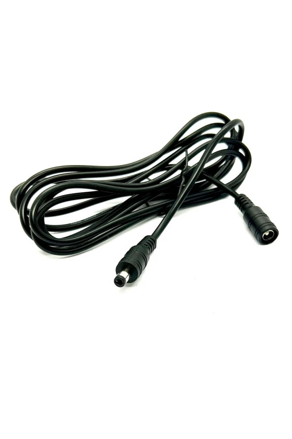 2 Metre DC Güç Uzatma Kablosu 5.5mm x 2.5mm DC Fiş Uzatma Kablosu DC Uzatma 2m Dişi Erkek Uzatma ürün görseli 1