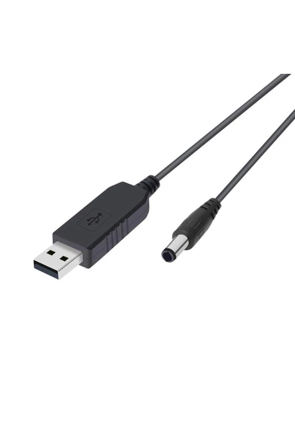USB DC Dönüştürme Kablosu 5V 12V voltaj Yükseltme Kablosu 5.5x2.5mm Usb to DC smart step-up cable - 2