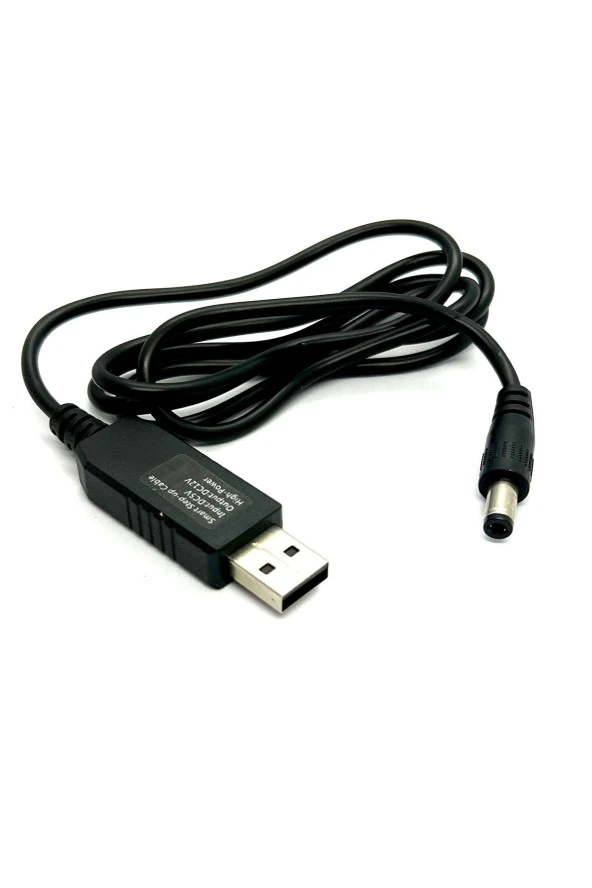 USB DC Dönüştürme Kablosu 5V 12V voltaj Yükseltme Kablosu 5.5x2.5mm Usb to DC smart step-up cable - 4