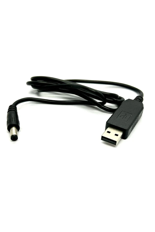 USB DC Dönüştürme Kablosu 5V 12V voltaj Yükseltme Kablosu 5.5x2.5mm Usb to DC smart step-up cable - 5