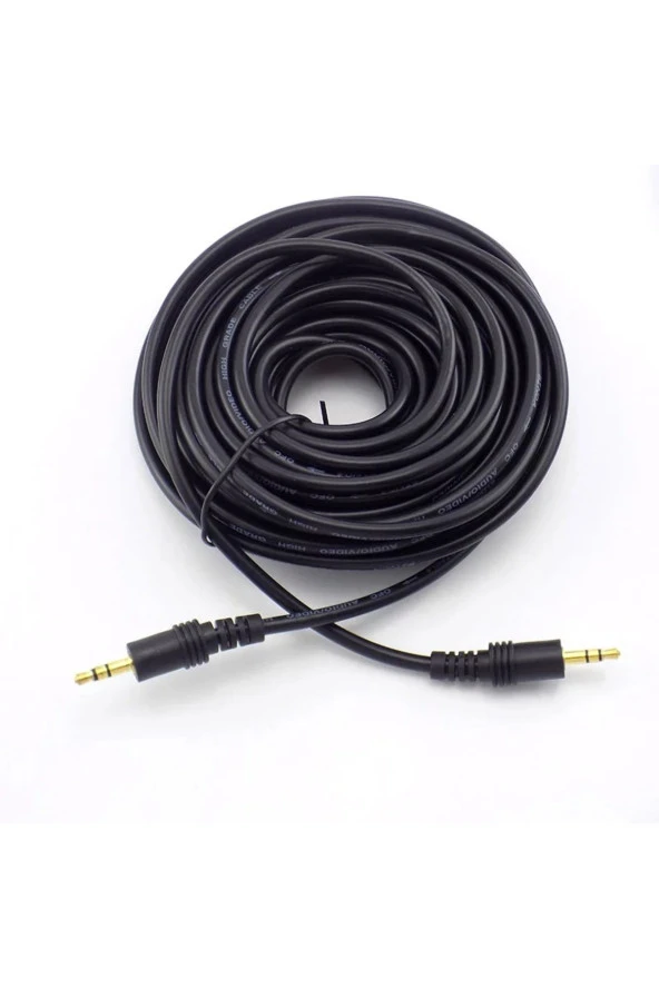 15 Metre Aux Kablo 3.5mm Stereo Erkek Erkek Müzik Ses Kablosu - 2