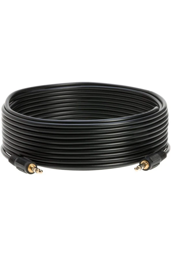15 Metre Aux Kablo 3.5mm Stereo Erkek Erkek Müzik Ses Kablosu - 3