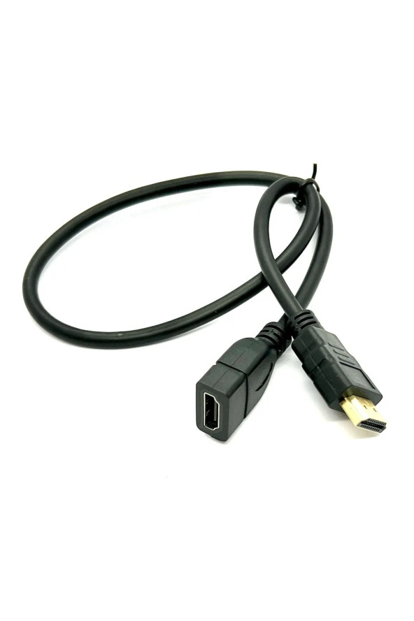 50 cm Hdmi Uzatma Kablosu Dişi Erkek HDMI 0.5m High Speed Extension Cable Yarım Metre ürün görseli 1