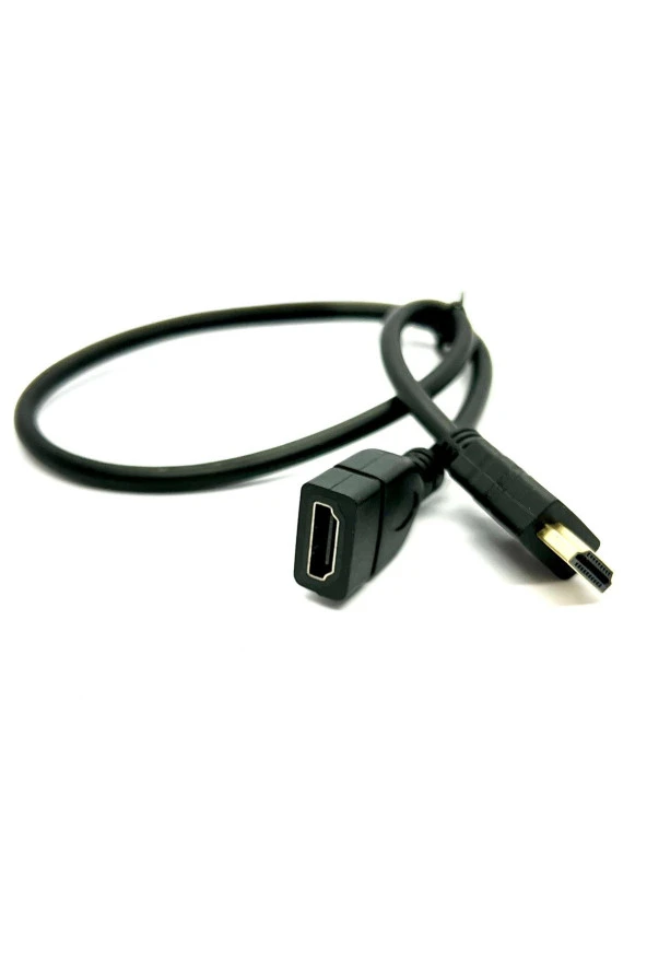 50 cm Hdmi Uzatma Kablosu Dişi Erkek HDMI 0.5m High Speed Extension Cable Yarım Metre - Resim 3