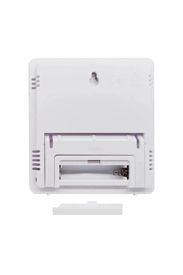 Dijital Ekranlı Termometre Saat - Alarm, Sıcaklık, Nem Ölçer Masa Saati - Resim 5