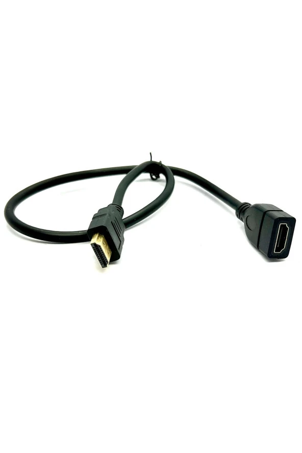 50 cm Hdmi Uzatma Kablosu Dişi Erkek HDMI 0.5m High Speed Extension Cable Yarım Metre - Resim 5