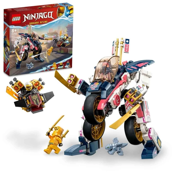 Orjinal Lego Ninjago Sora'nın Dönüşen Robot Motosiklet Yarışçısı Lego Ninjago 71792