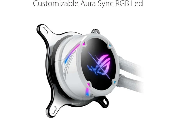 Asus Rog Strix Lc II 240 Argb V3 Sıvı İşlemci Soğutucu Beyaz - 3