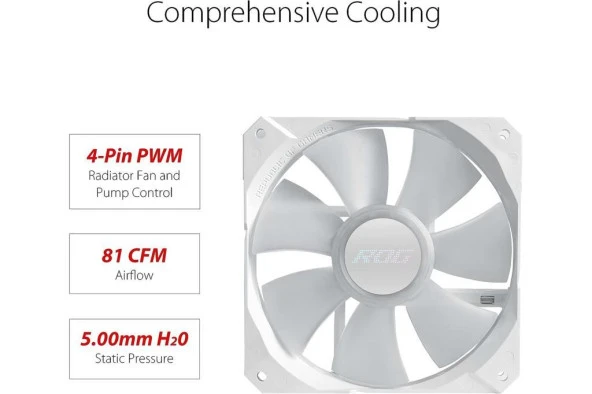 Asus Rog Strix Lc II 240 Argb V3 Sıvı İşlemci Soğutucu Beyaz - 4