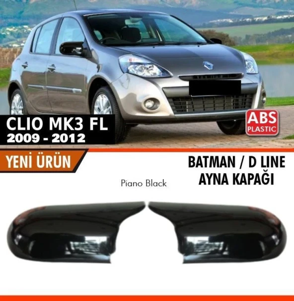 Renault Symbol mk2 Batman Ayna Kapağı Piano Black / 2009-2012