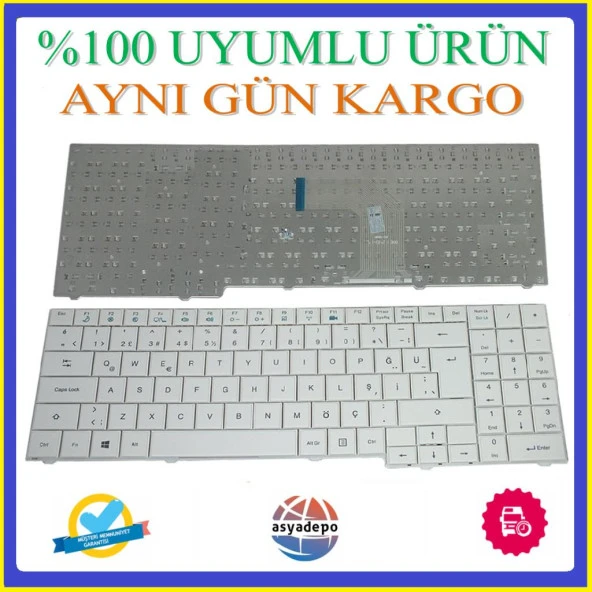Casper CMC.2670-8M35P-B Klavye Tuş Takımı Beyaz TR