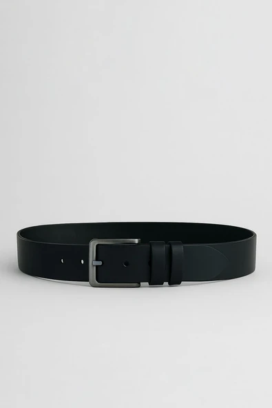 Louisiana Polo %100 Hakiki Deri Kemer Erkek Spor Kemer Siyah 0160 - Resim 3