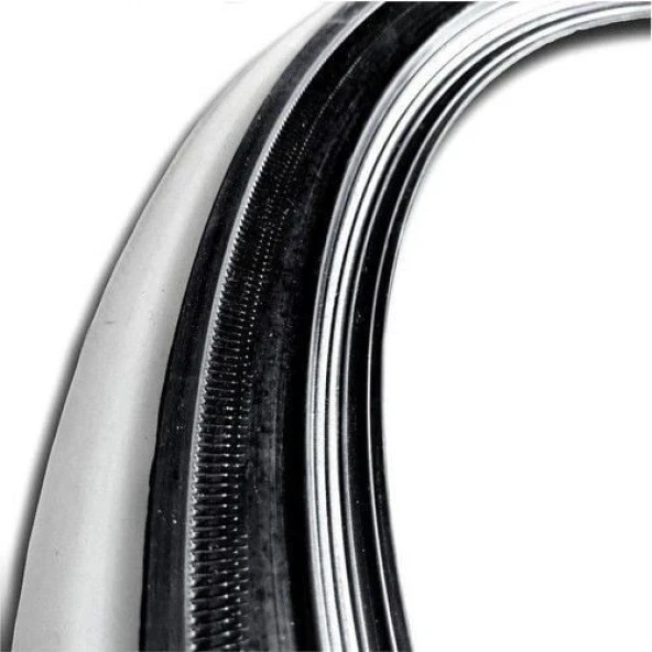 Oto Lastik Yanağı Lüks Siyah Beyaz 16 Jant 4 Adet Yanak - Resim 3