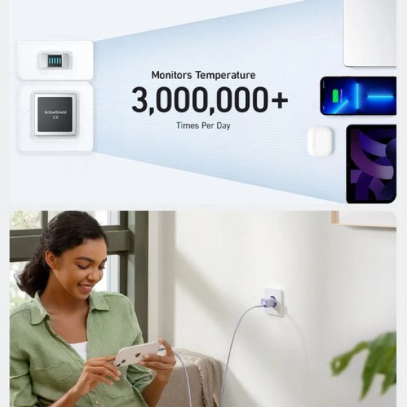 Anker 511 Şarj (Nano 3, 30W) White - A2147 - 6