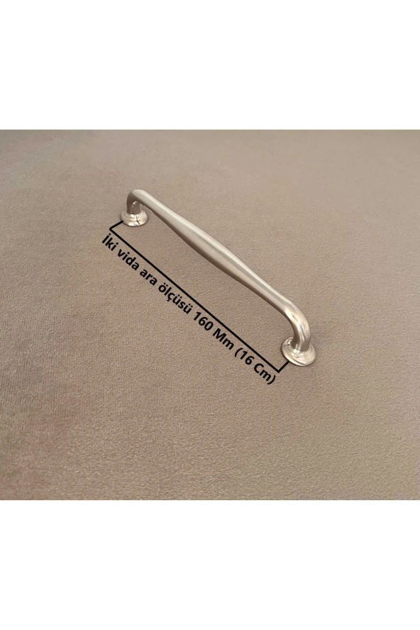Dekor Oba İnox Mobilya Dolap Tv Ünitesi Yatak Odası Vestiyer Mutfak Çekmece Kulpu 160 Mm 10 Adet - Resim 2