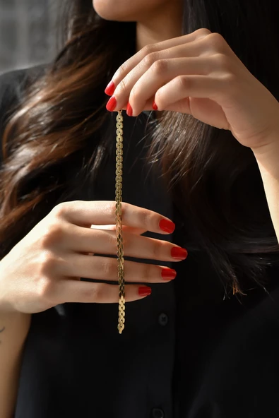 ÇG Blk375 Pul Tasarım Zincir Bileklik - 2