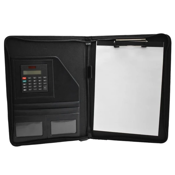 Wole Fermuarlı Lux Sekreterlik Hesap Makineli Siyah 1413-3 ürün görseli