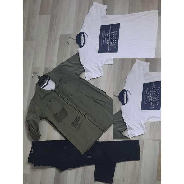 Ruhat Erkek gömlekli üçlü takım - 5