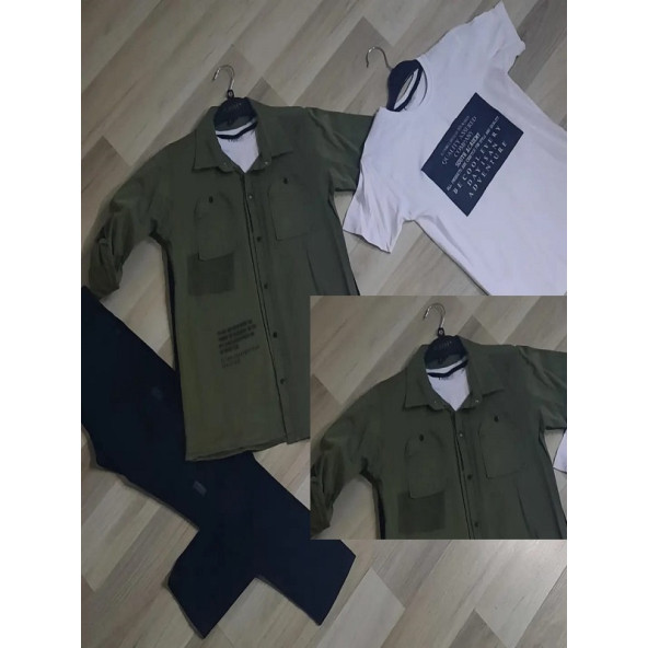 Ruhat Erkek gömlekli üçlü takım - 6